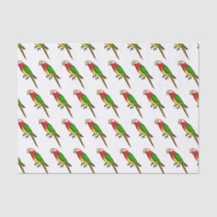 Papier Mousseline Cute happy parrot