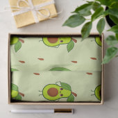 Papier Mousseline Cute kawaii avocado (Cadeau)