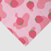 Papier Mousseline Cute Kawaii Motif de la vache fraise (Détail)