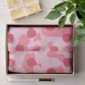 Papier Mousseline Cute Kawaii Motif de la vache fraise (Cadeau)