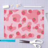 Papier Mousseline Cute Kawaii Motif de la vache fraise (Artisanat)