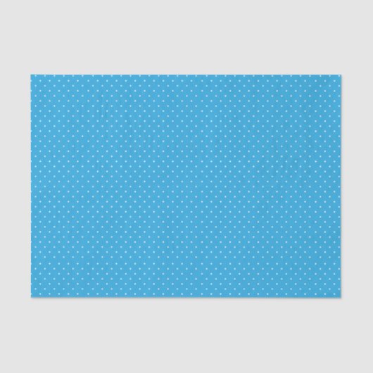 Papier Mousseline Cute Light Blue Polka Dot Pattern (Recto)