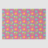 Papier Mousseline Cute Little Bright Hearts Saint Valentin (Recto)