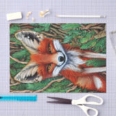 Papier Mousseline Cute Little Wilderness Fox (Artisanat)