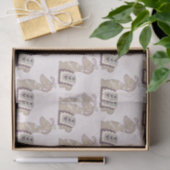 Papier Mousseline Cute Llama Princesse portant un modèle Couronne (Cadeau)