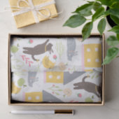 Papier Mousseline Cute Maison Jaune Baby shower aux chiots (Cadeau)