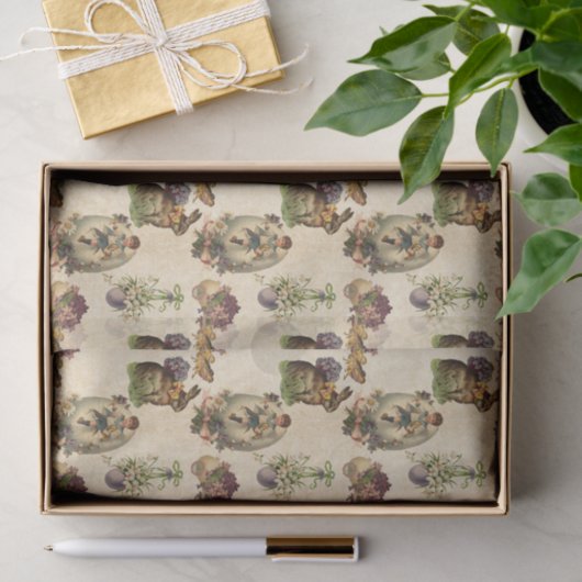 Papier Mousseline Cute mélange motif de Pâques (Cadeau)