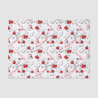 Papier Mousseline Cute Meowy Kitties de Noël