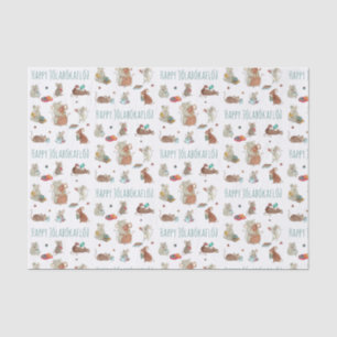 Papier Mousseline Cute Mice Lecture Livres Jolabokaflod