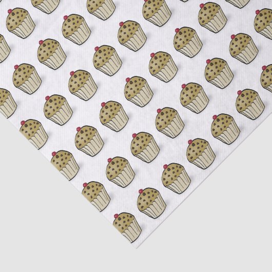 Papier Mousseline Cute Mini Muffins Pattern (Détail)