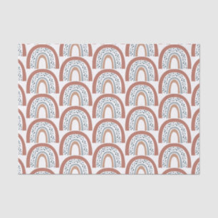 Papier Mousseline Cute Moderne Boho Neutral Arc-en-ciel