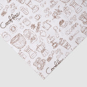 Papier Mousseline Cute Motif café (Détail)