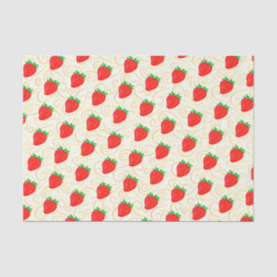 Papier Mousseline Cute Motif Fraise Pour do-it-yourself Décor & Arti