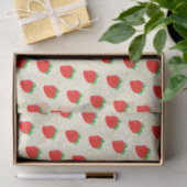 Papier Mousseline Cute Motif Fraise Pour do-it-yourself Décor & Arti (Cadeau)