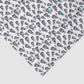 Papier Mousseline Cute Motif Zombie Undead Cool Déplaisant (Détail)