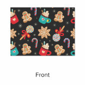 Papier Mousseline Cute Noël Thème Motif Noir