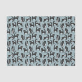 Papier Mousseline Cute noir et blanc Motif de chat Tuxedo (Recto)