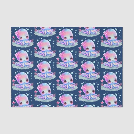 Papier Mousseline Cute Octopus Sea Creator (Recto)