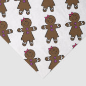 Papier Mousseline Cute pain d'épices (Détail)