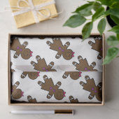 Papier Mousseline Cute pain d'épices (Cadeau)