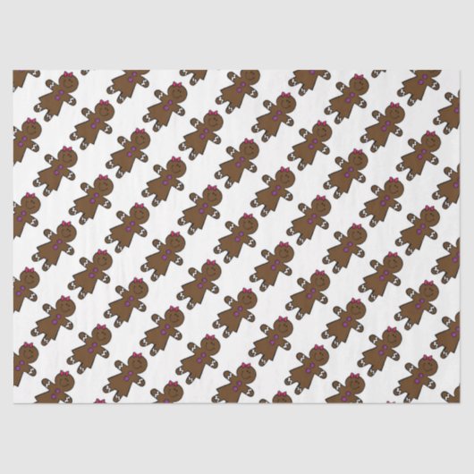 Papier Mousseline Cute pain d'épices (Recto)