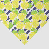 Papier Mousseline Cute Palm Beach Rugby Stripes et Lemons (Détail)