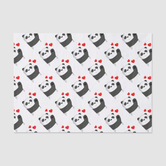 Papier Mousseline Cute panda (Recto)