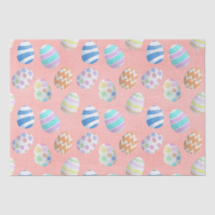 Papier Mousseline Cute Pastel Couleur Motif OEufs de Pâques