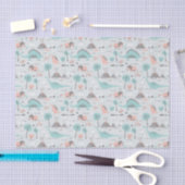 Papier Mousseline Cute Pastel Dinosaur Motif (Artisanat)