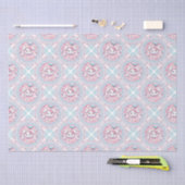 Papier Mousseline Cute Pastel Kawaii Bunny Dot Mandala Diamond Tile (Artisanat)