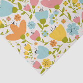 Papier Mousseline Cute Pastel rose bleu jaune jaune papier de tissus (Détail)