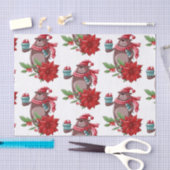 Papier Mousseline Cute Poinsettia Ours Teddy (Artisanat)