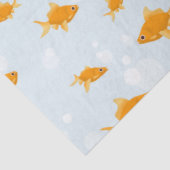 Papier Mousseline Cute poisson d'or nager dans l'eau (Détail)