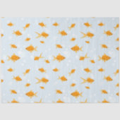 Papier Mousseline Cute poisson d'or nager dans l'eau (Recto)