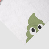 Papier Mousseline Cute Poop émoji drôles idées cadeaux (Détail)