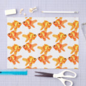 Papier Mousseline Cute Popeyed Gold Fish (Artisanat)