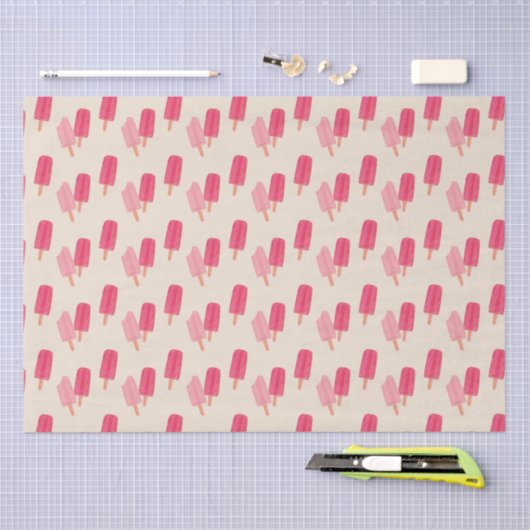 Papier Mousseline Cute Popsicle Friends Tissue Paper (Artisanat)