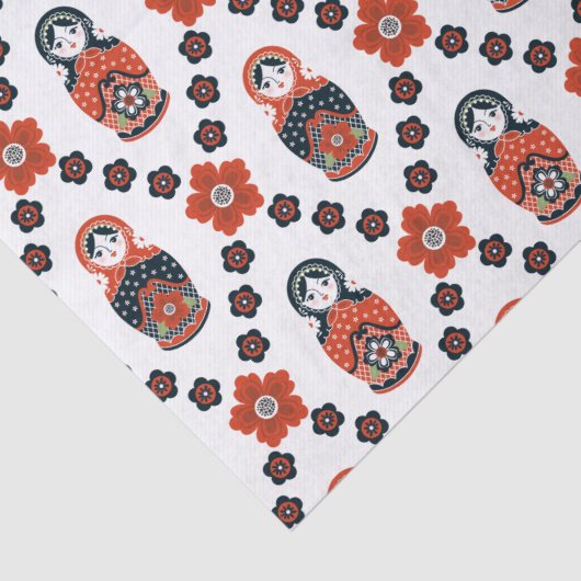 Papier Mousseline Cute poupée russe de nidification (Détail)