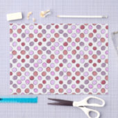 Papier Mousseline Cute Purple Spotty Pattern (Artisanat)