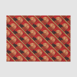 Papier Mousseline Cute Rabbit chinois Année Zodiac Anniversaire Tiss