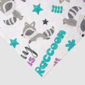 Papier Mousseline Cute Raccoon Motif (Détail)