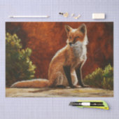 Papier Mousseline Cute Red Fox (Artisanat)