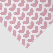 Papier Mousseline Cute Rustique Valentines Coeurs Motif (Détail)