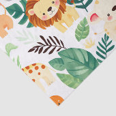Papier Mousseline Cute Safari Animals Jungle Pattern (Détail)