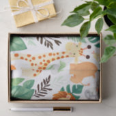 Papier Mousseline Cute Safari Animals Jungle Pattern (Cadeau)