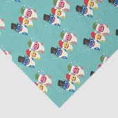Papier Mousseline Cute Shark 🦈 Fun Fab Kids Super Ocean (Détail)