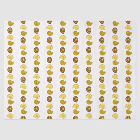 Papier Mousseline Cute shell arrangement on  (Recto)