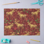 Papier Mousseline Cute Simple joyeux Noël caricature patte de rennes (Artisanat)