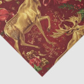 Papier Mousseline Cute Simple joyeux Noël caricature patte de rennes (Détail)