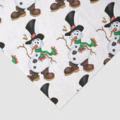 Papier Mousseline Cute Snowman (Détail)